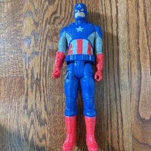 Captain America 12” Action Figure Marvel Collectible, Good Used Condition